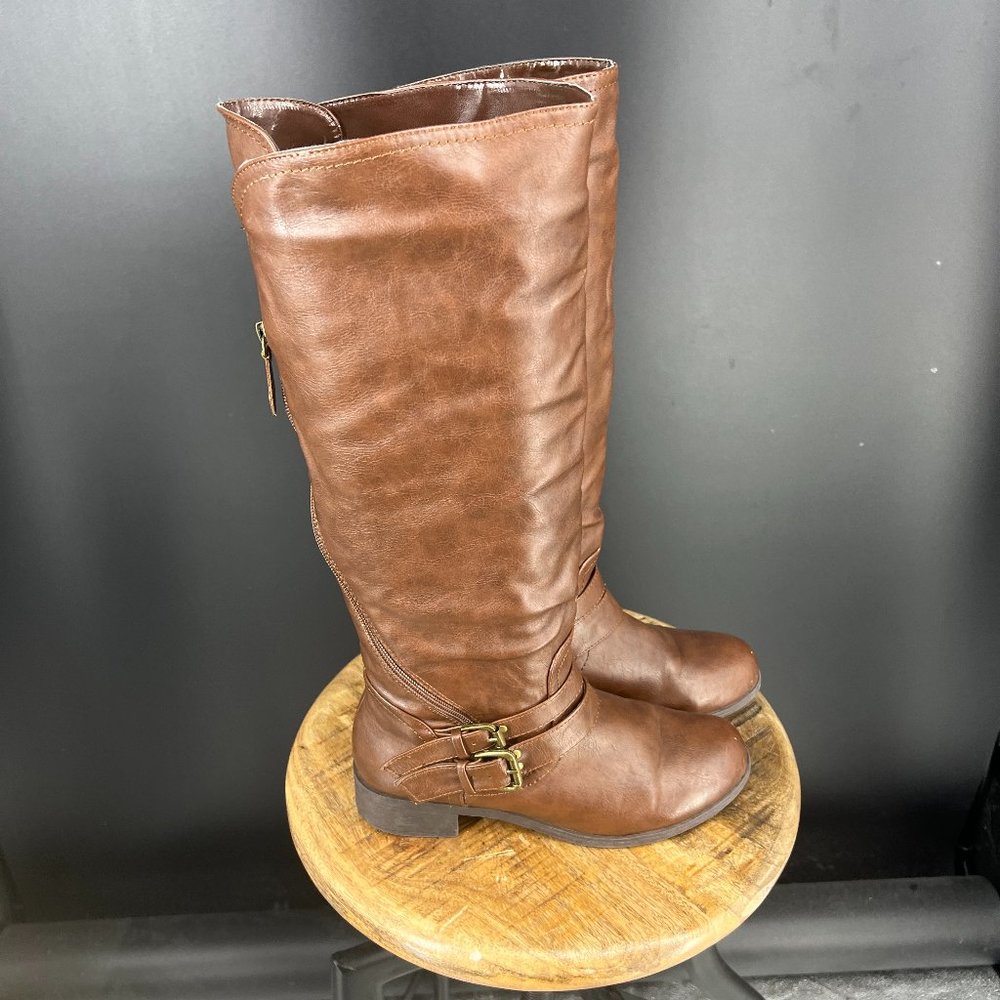 Marcel Wide Calf Riding Style Boot - Picture 2 of 7